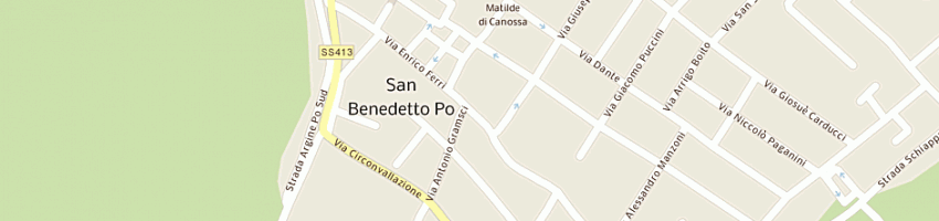 Mappa della impresa perini carlo a SAN BENEDETTO PO