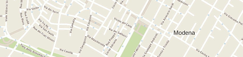 Mappa della impresa bm service parrucchieri unisex a MODENA