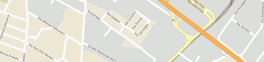 Mappa della impresa frigieri a MODENA