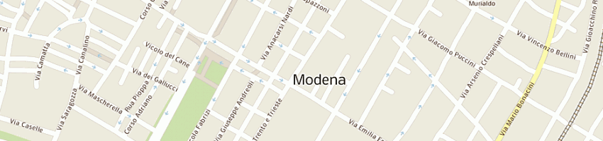 Mappa della impresa benatti di benatti moris e c sas a MODENA