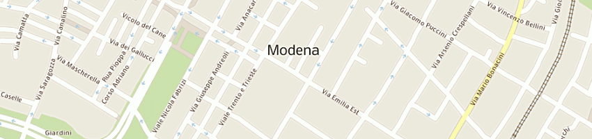 Mappa della impresa sara assicurazioni spa - agenzia capo a MODENA