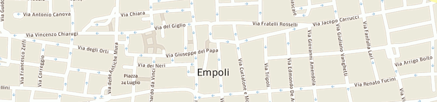 Mappa della impresa sara assicurazioni spa - agenzia capo a EMPOLI