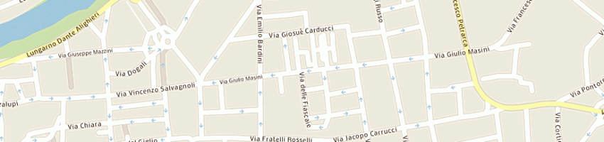 Mappa della impresa confezioni isap snc di pugliese alessandra e c a EMPOLI