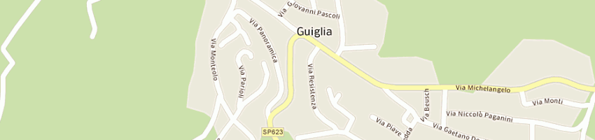 Mappa della impresa carabinieri a GUIGLIA