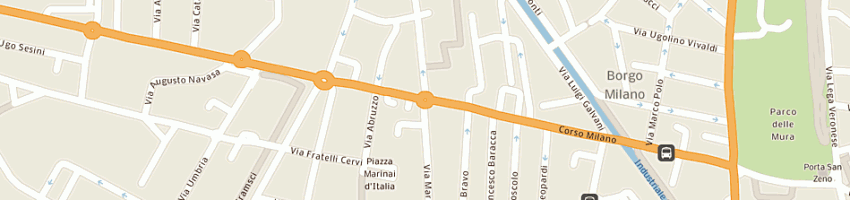 Mappa della impresa l'hortopedico srl a VERONA