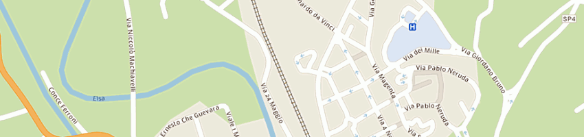 Mappa della impresa poste italiane spa - filiale di empoli a CASTELFIORENTINO