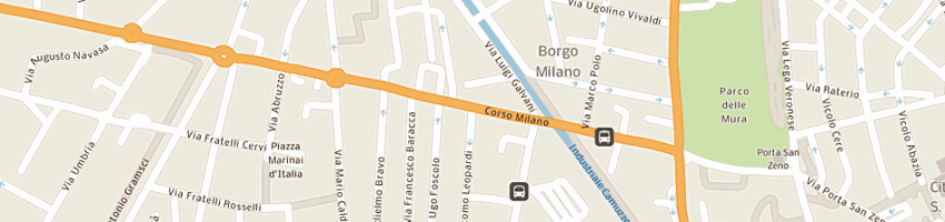 Mappa della impresa omnidraulica sas di farina a VERONA