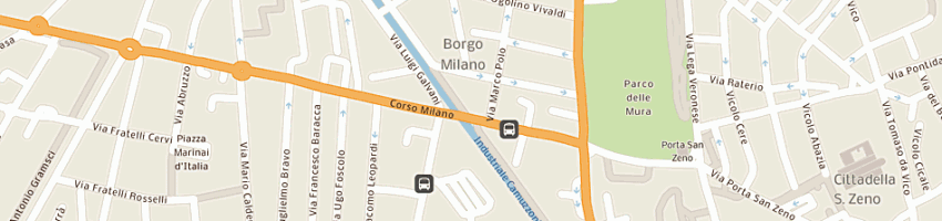 Mappa della impresa albergo ristorante al cigno mediterraneo di trifari domenico e c sas a VERONA