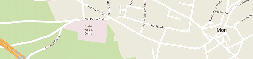 Mappa della impresa maxi pul center a MORI