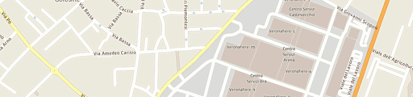 Mappa della impresa consorzio san francesco a rl a VERONA
