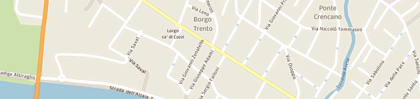 Mappa della impresa pasticceria rossini di miozzi massimo a VERONA