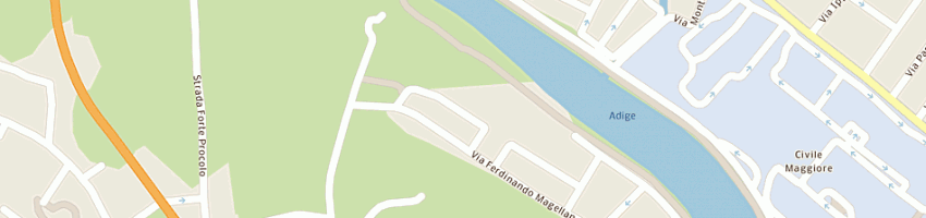 Mappa della impresa residence all'adige a VERONA
