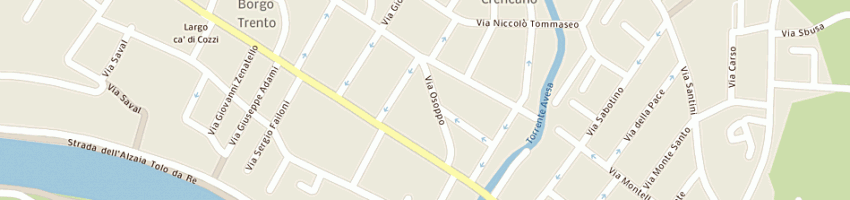 Mappa della impresa sara srl a VERONA