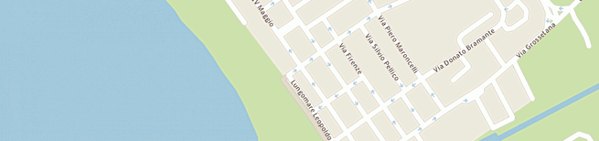 Mappa della impresa polisportiva as marina di grosseto a GROSSETO