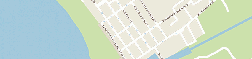 Mappa della impresa pizzeria l'ancoraggio a GROSSETO