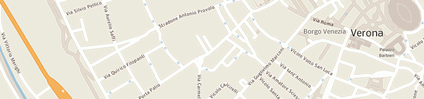 Mappa della impresa societa' mutuo soccorso porta palio a VERONA