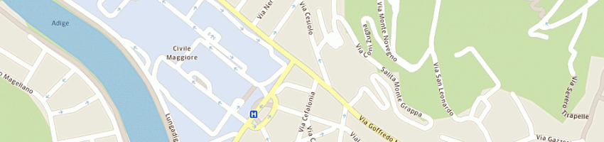 Mappa della impresa giovene mauro studio fotografico a VERONA