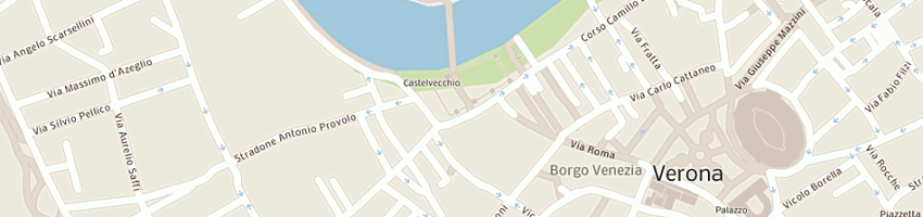 Mappa della impresa forze armate esercito circolo ufficiali di presidio - castelvecchio a VERONA