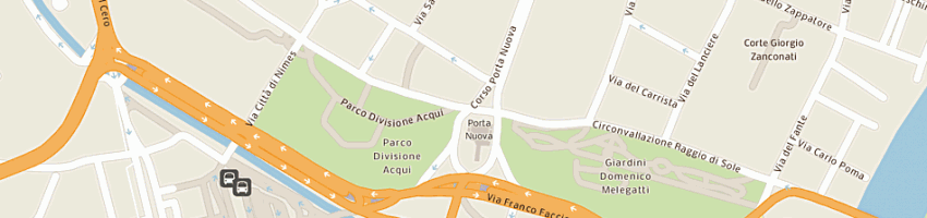 Mappa della impresa rer tv di cassini simone a VERONA