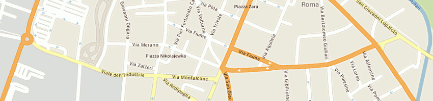 Mappa della impresa stazione servizio agip di flli rinaldi a VERONA