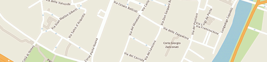 Mappa della impresa fiocco giuseppe a VERONA
