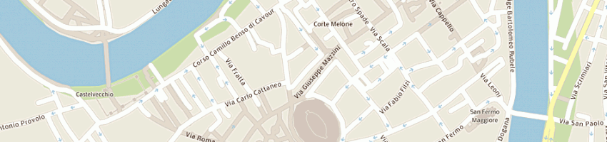 Mappa della impresa blue light cafe' snc di godino filomena e furgeri oscar a VERONA