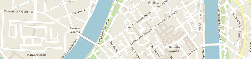 Mappa della impresa osteria borsari sas di zanoni emanuela a VERONA