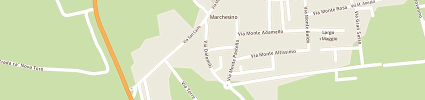 Mappa della impresa fiocco giuseppe a BUTTAPIETRA
