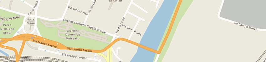 Mappa della impresa zarantonello agnese tecla a VERONA