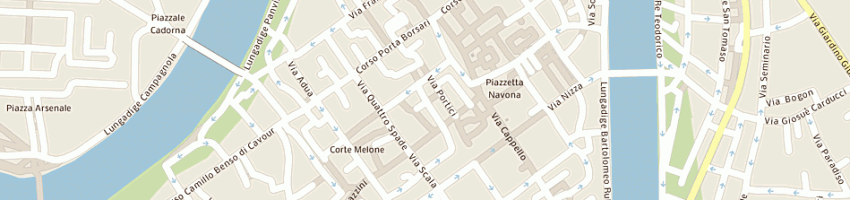 Mappa della impresa le tricot sas di albarelli francesca e c a VERONA