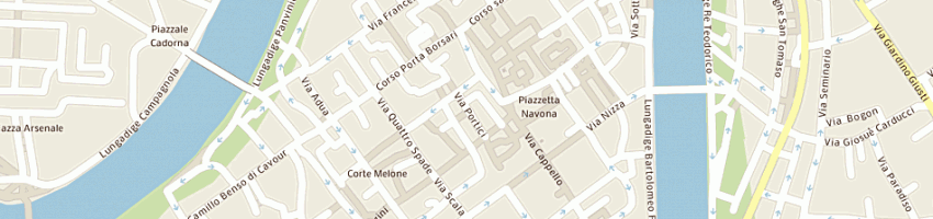 Mappa della impresa comunita' ebraica a VERONA