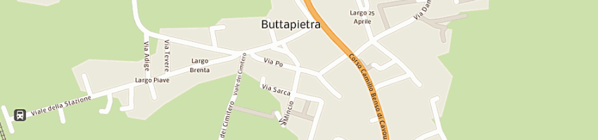 Mappa della impresa reggiani renata a BUTTAPIETRA