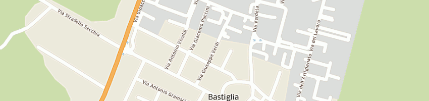 Mappa della impresa pavarini macchine (srl) a BASTIGLIA
