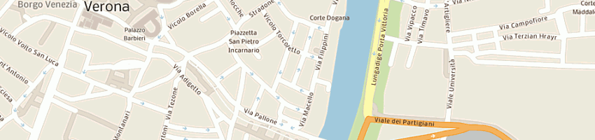 Mappa della impresa teatro stabile filippini a VERONA