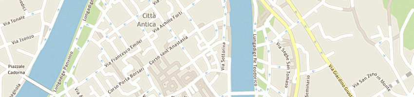 Mappa della impresa centro turistico giovanile a VERONA