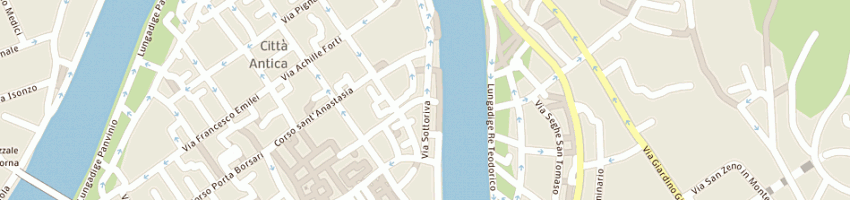 Mappa della impresa itinerari sas di passeroni gianluca e c a VERONA