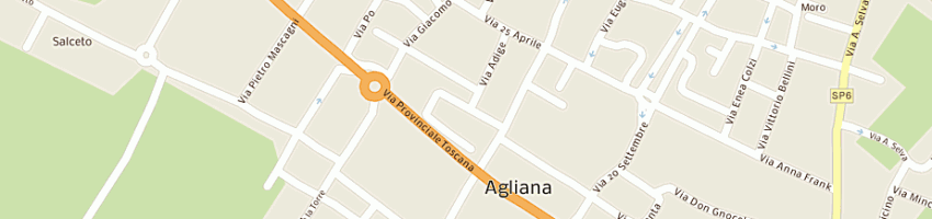 Mappa della impresa verdemela srl a AGLIANA