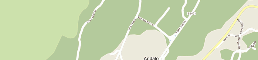 Mappa della impresa hotel alpino a ANDALO