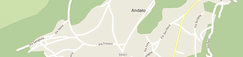 Mappa della impresa hotel al plan a ANDALO