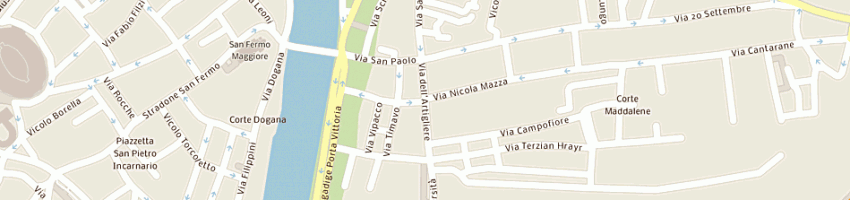 Mappa della impresa caffe' bagutta sas di zuppini roberto e c a VERONA