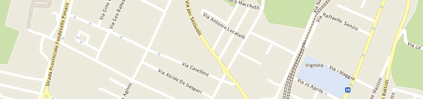 Mappa della impresa n 2 di neri franco e c (snc) a VIGNOLA