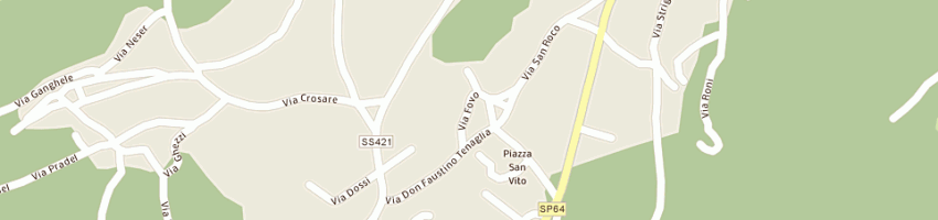 Mappa della impresa ristorante trattoria al faggio a ANDALO