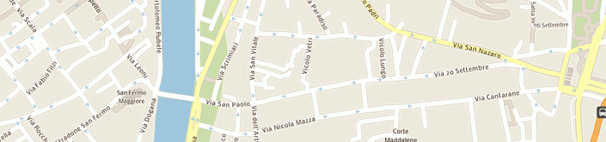 Mappa della impresa scuole pubbliche asili nido comunali a VERONA