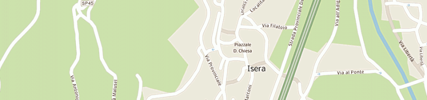 Mappa della impresa gazzini rino a ISERA