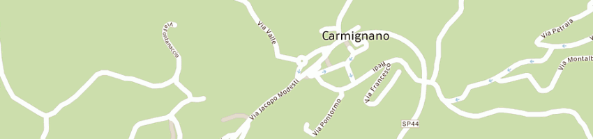 Mappa della impresa fioretti pierpaolo a CARMIGNANO