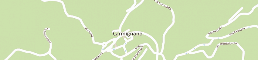 Mappa della impresa sergio b parrucchiere di borgioli sergio a CARMIGNANO