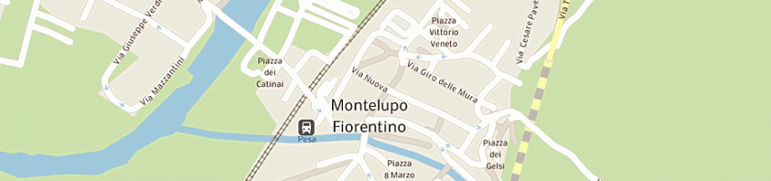 Mappa della impresa comunione ereditaria farmacia stefanelli di stefanelli simona, maria cristina e stefani a MONTELUPO FIORENTINO