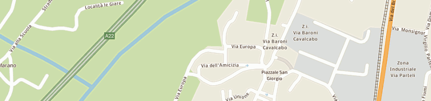 Mappa della impresa circolo operaio s giorgio a ROVERETO