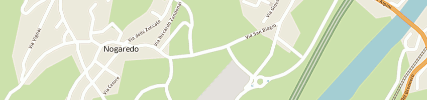 Mappa della impresa zandonai geom claudio e c costruzione edili (snc) a NOGAREDO
