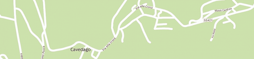 Mappa della impresa hotel aurora snc a CAVEDAGO